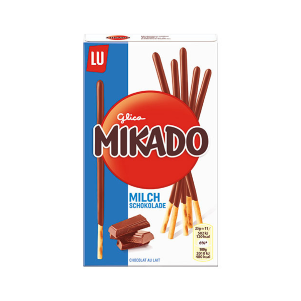 LU Mikado Milchschokolade, Sticks mit Schokolade